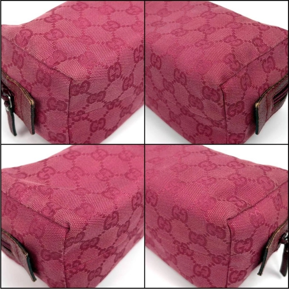 Gucci Pink Monogram Pouch - Picture 6 of 11